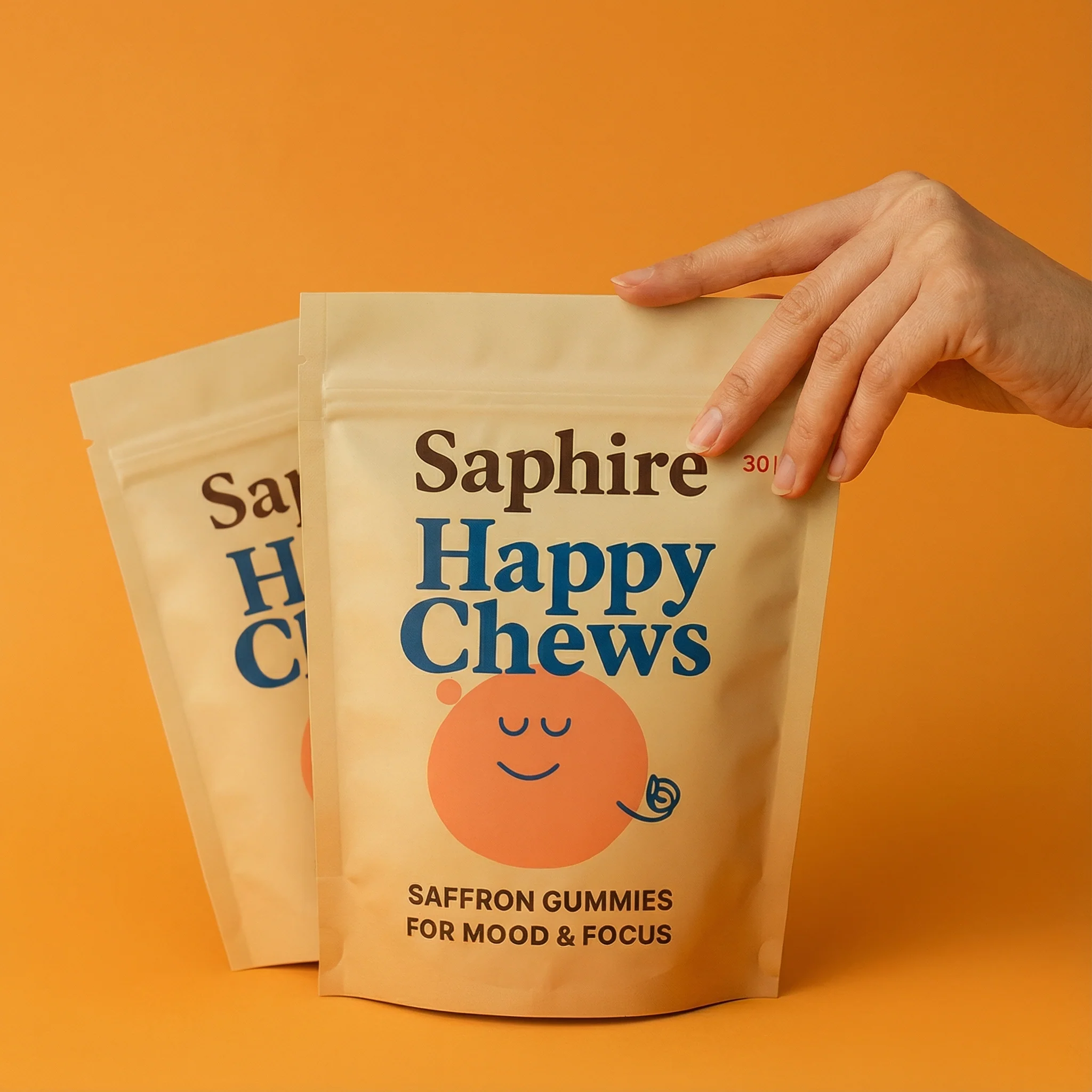 Natural Mood & Focus Support - Saphire Happy Chews - Image 9